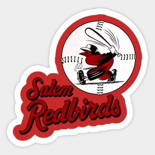 Defunct Salem Redbirds Baseball 1980 Sticker